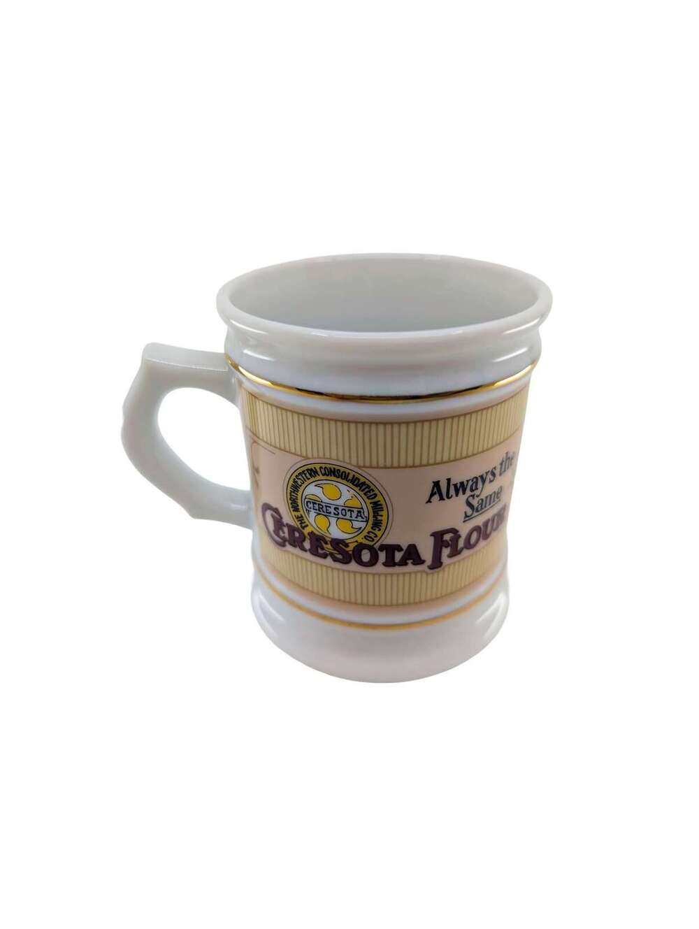 Vintage Ceresota Flour Mug Franklin Porcelain 1985 Original Insert